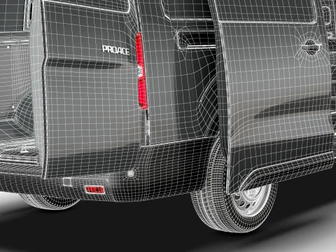 Toyota Proace Auto Van L3 HQInt 2027 3D Model