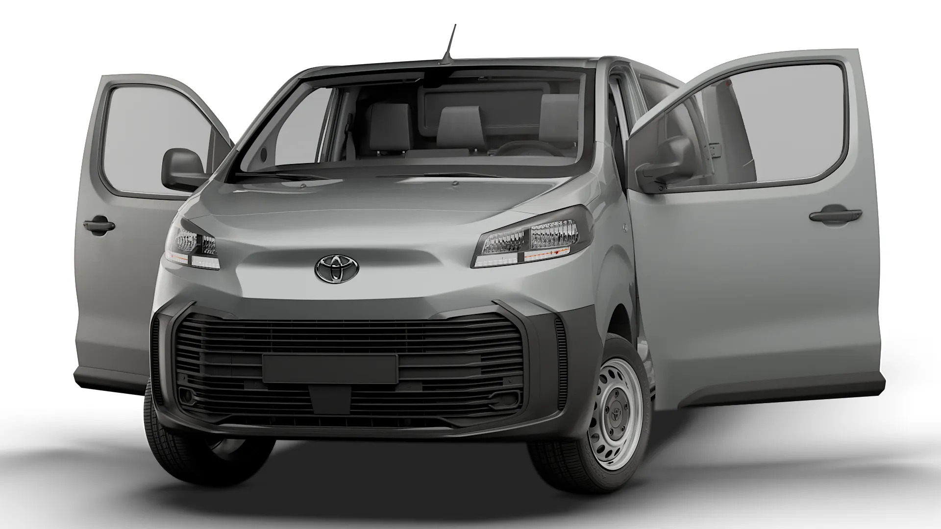 Toyota Proace Manual Van L3 HQInt 2027 3D Model .c4d .max .obj .3ds .fbx .stl .blend 