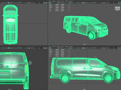 Toyota Proace Manual Van L3 HQInt 2027 3D Model
