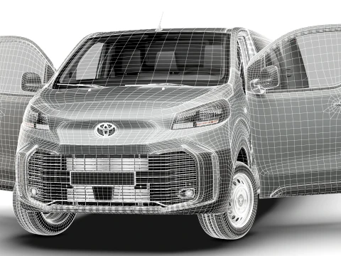 Toyota Proace Manual Van L3 HQInt 2027 3D Model