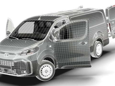 Toyota Proace Manual Van L3 HQInt 2027 3D Model