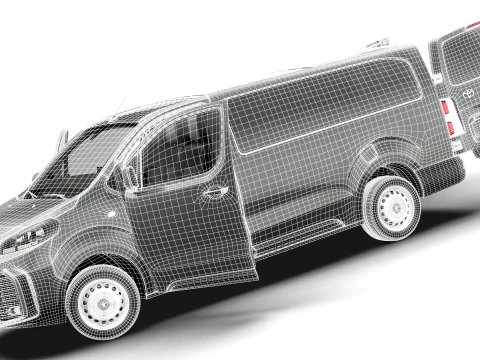 Toyota Proace Manual Van L3 HQInt 2027 3D Model