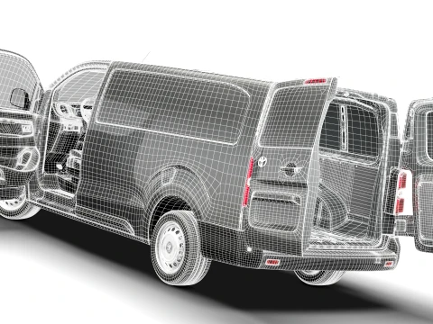 Toyota Proace Manual Van L3 HQInt 2027 3D Model
