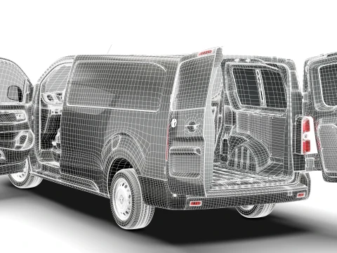 Toyota Proace Manual Van L3 HQInt 2027 3D Model