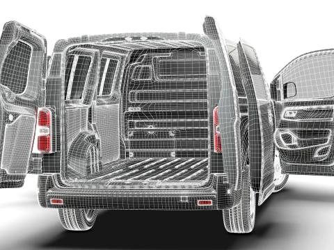 Toyota Proace Manual Van L3 HQInt 2027 3D Model