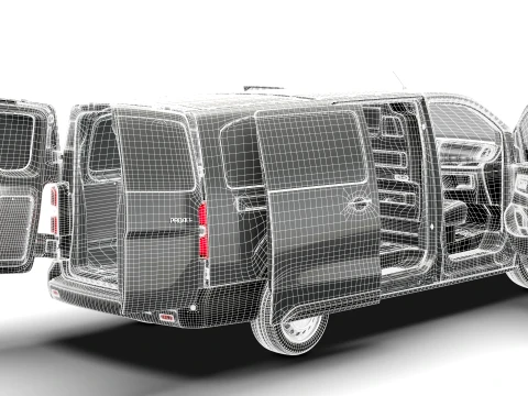 Toyota Proace Manual Van L3 HQInt 2027 3D Model