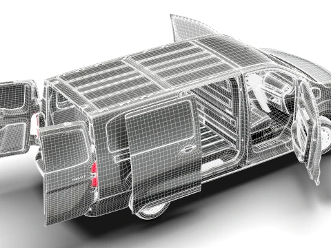 Toyota Proace Manual Van L3 HQInt 2027 3D Model