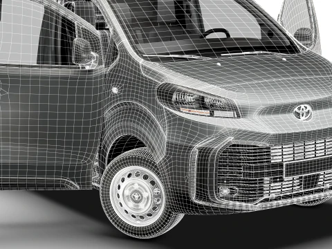 Toyota Proace Manual Van L3 HQInt 2027 3D Model