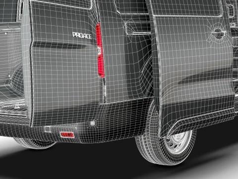 Toyota Proace Manual Van L3 HQInt 2027 3D Model