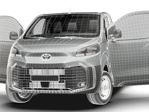 Toyota Proace Platform Cab L3 HQInt 2027 3D Model