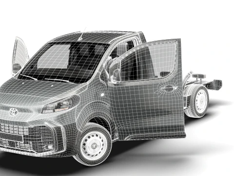 Toyota Proace Platform Cab L3 HQInt 2027 3D Model