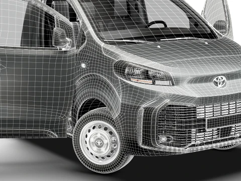 Toyota Proace Platform Cab L3 HQInt 2027 3D Model