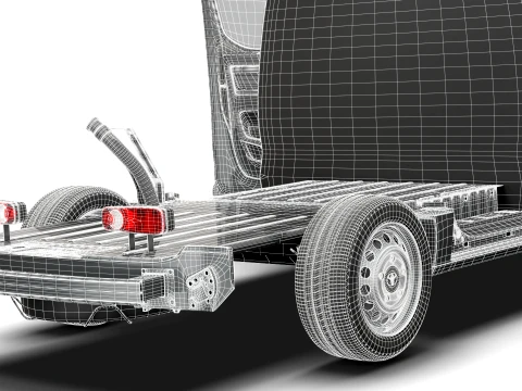 Toyota Proace Platform Cab L3 HQInt 2027 3D Model