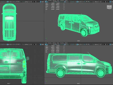 Toyota Proace Select DCab L3 HQInt 2027 3D Model