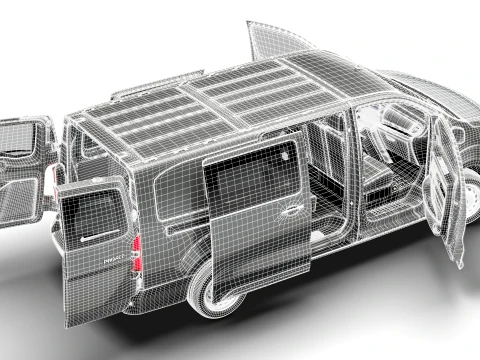 Toyota Proace Select DCab L3 HQInt 2027 3D Model