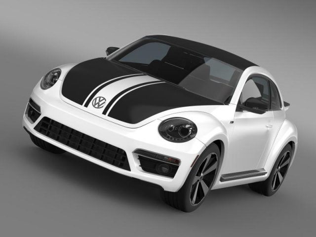 vw beetle gsr 2013 3D Модель .c4d .max .obj .3ds .fbx .stl .blend 