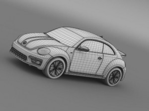 vw beetle gsr 2013 3D Модель