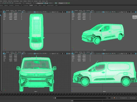 Citroen Berlingo FIRST Van LWB 2027 3D Model