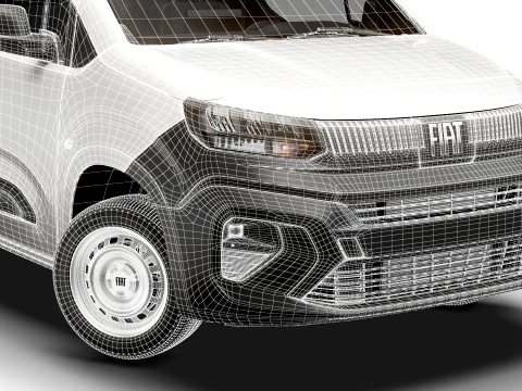 Fiat Doblo EasyPro LWB 2027 3D Model