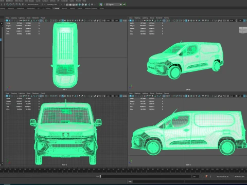 Opel Combo Start LWB 2027 3D Model