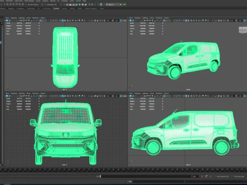 Opel Combo Start SWB 2027 3D Model