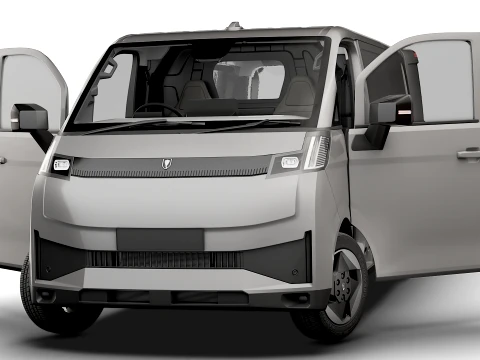 Jinbei Jiyun E7 Panel Van HQ Int 2027 3D Model