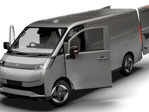 Jinbei Jiyun E7 Panel Van HQ Int 2027 3D Model