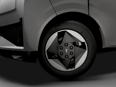 Jinbei Jiyun E7 Panel Van HQ Int 2027 3D Model