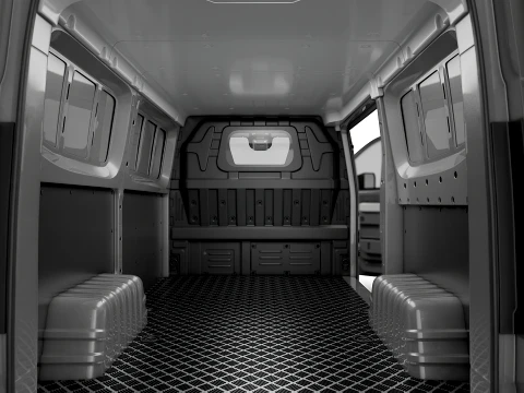 Jinbei Jiyun E7 Panel Van HQ Int 2027 3D Model