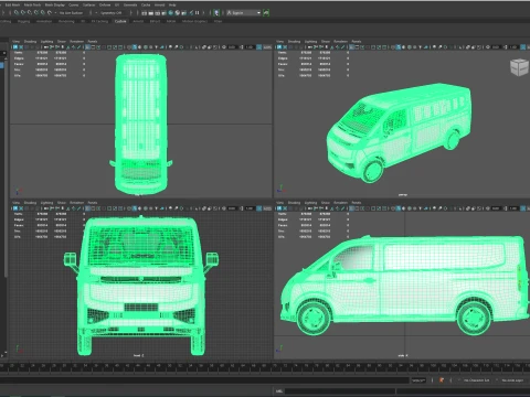 Jinbei Jiyun E7 Panel Van HQ Int 2027 3D Model
