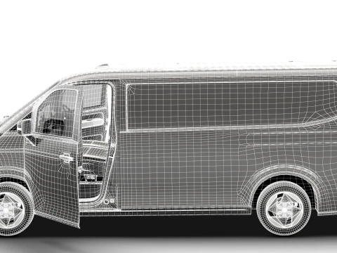 Jinbei Jiyun E7 Panel Van HQ Int 2027 3D Model