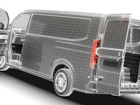 Jinbei Jiyun E7 Panel Van HQ Int 2027 3D Model