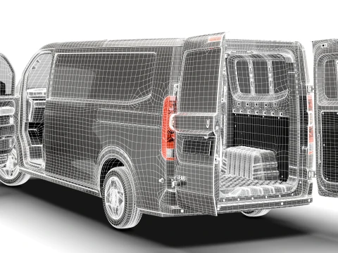 Jinbei Jiyun E7 Panel Van HQ Int 2027 3D Model