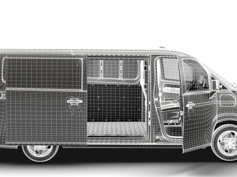Jinbei Jiyun E7 Panel Van HQ Int 2027 3D Model