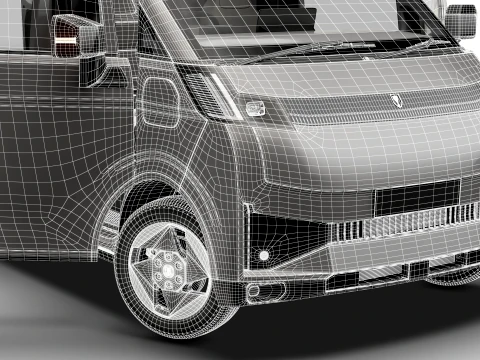 Jinbei Jiyun E7 Panel Van HQ Int 2027 3D Model