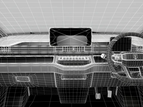 Jinbei Jiyun E7 Panel Van HQ Int 2027 3D Model