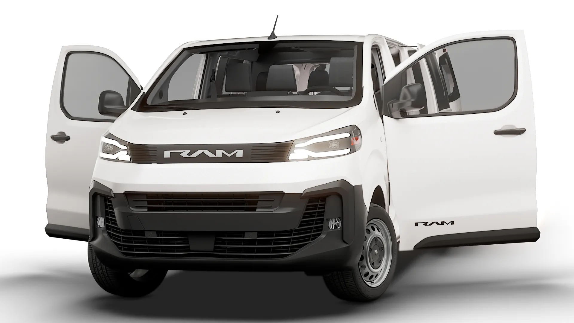 RAM ProMaster City Auto DCab L3 HQInt 2027 3D Model .c4d .max .obj .3ds .fbx .stl .blend