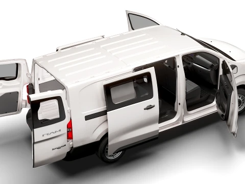 RAM ProMaster City Auto DCab L3 HQInt 2027 3D Model