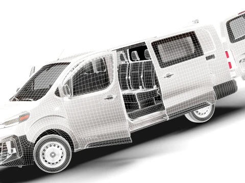 RAM ProMaster City Auto DCab L3 HQInt 2027 3D Model