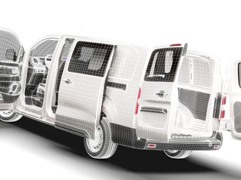 RAM ProMaster City Auto DCab L3 HQInt 2027 3D Model