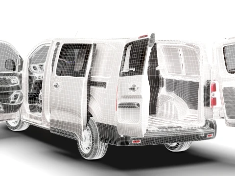 RAM ProMaster City Auto DCab L3 HQInt 2027 3D Model