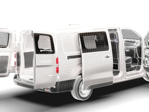 RAM ProMaster City Auto DCab L3 HQInt 2027 3D Model