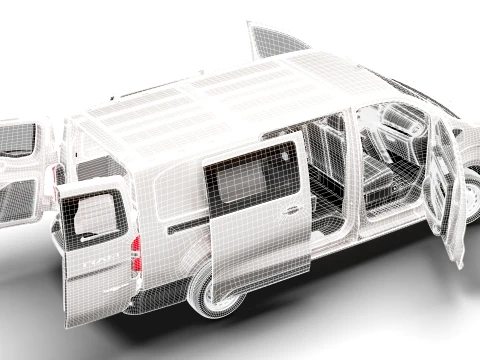 RAM ProMaster City Auto DCab L3 HQInt 2027 3D Model