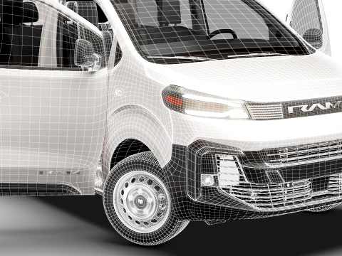 RAM ProMaster City Auto DCab L3 HQInt 2027 3D Model