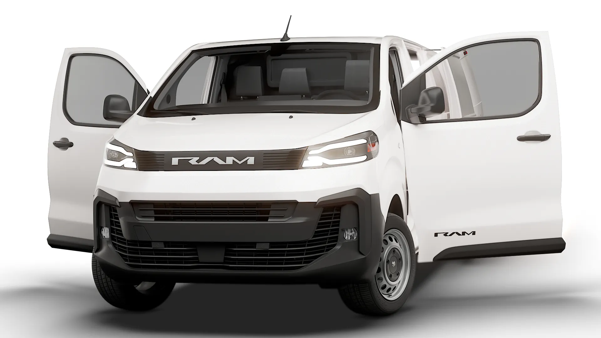 RAM ProMaster City Auto Van L3 HQInt 2027 3D Model .c4d .max .obj .3ds .fbx .stl .blend