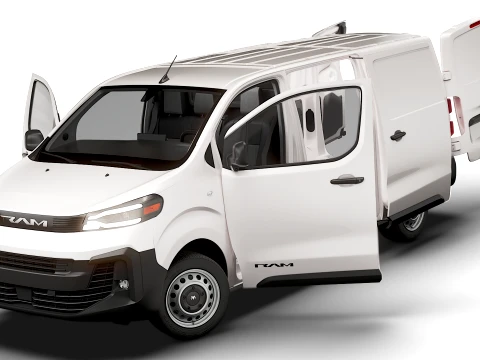 RAM ProMaster City Auto Van L3 HQInt 2027 3D Model
