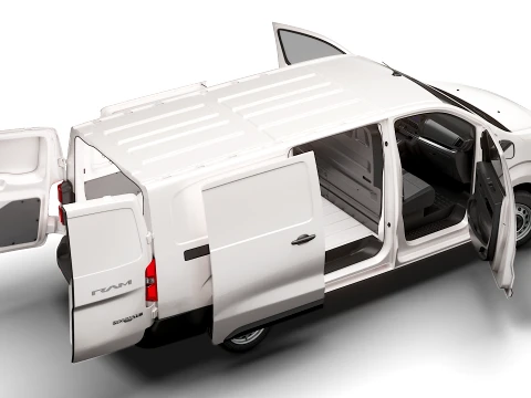 RAM ProMaster City Auto Van L3 HQInt 2027 3D Model
