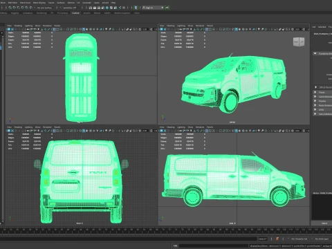 RAM ProMaster City Auto Van L3 HQInt 2027 3D Model