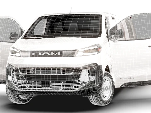 RAM ProMaster City Auto Van L3 HQInt 2027 3D Model