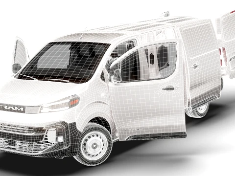 RAM ProMaster City Auto Van L3 HQInt 2027 3D Model